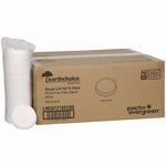 Pactiv Evergreen EarthChoice Compostable Fully Closed Fiber Hot Cup Lid, 8/12/16 oz. Cup, White, 500/Carton (LMC81216ECBB)