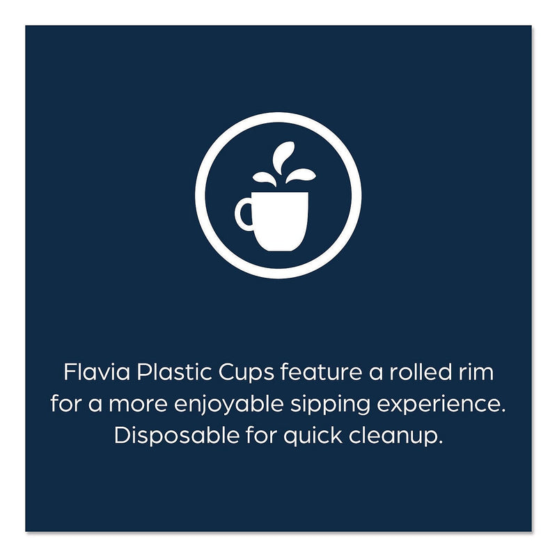 Flavia Plastic Cold Cups, 12 oz., Clear/Blue, 900/Carton (25200058)