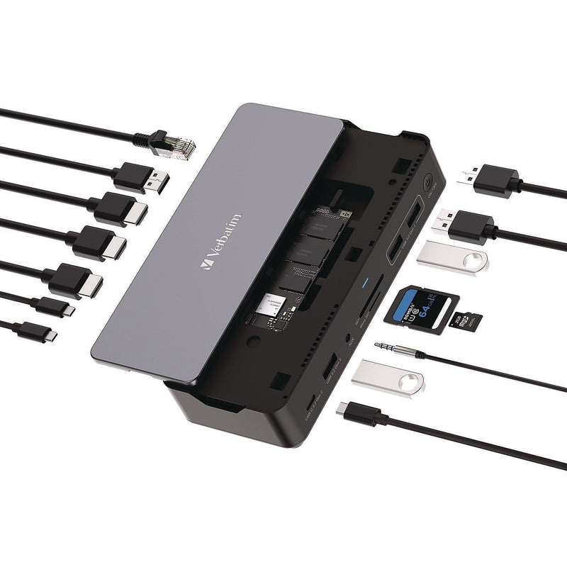 Verbatim USB-C Pro Docking Station for Laptop (32174)