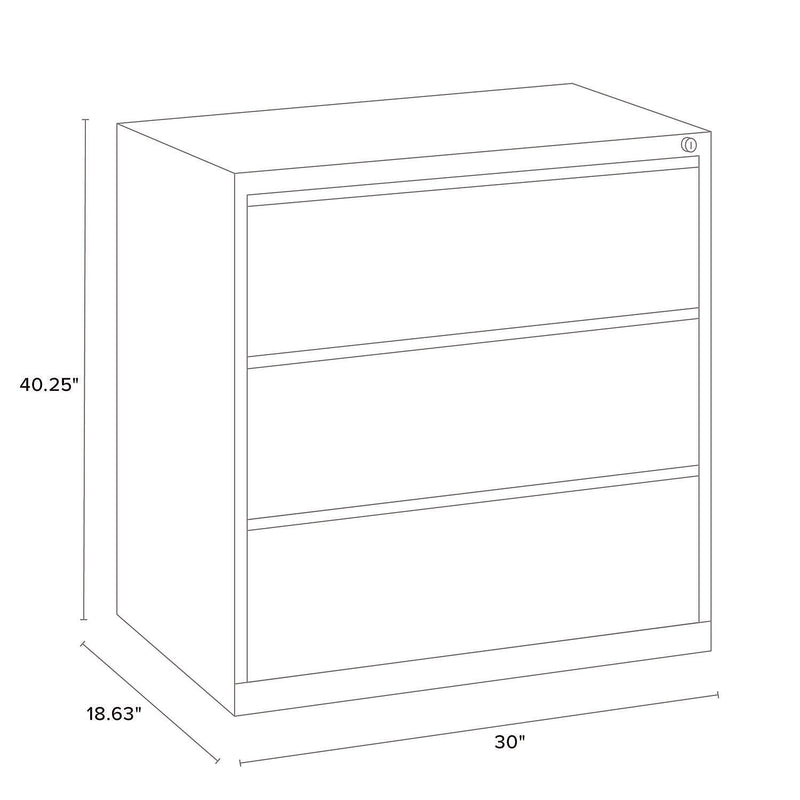 Alera Lateral Series Commercial 3-Drawer Lateral File Cabinet (26141)