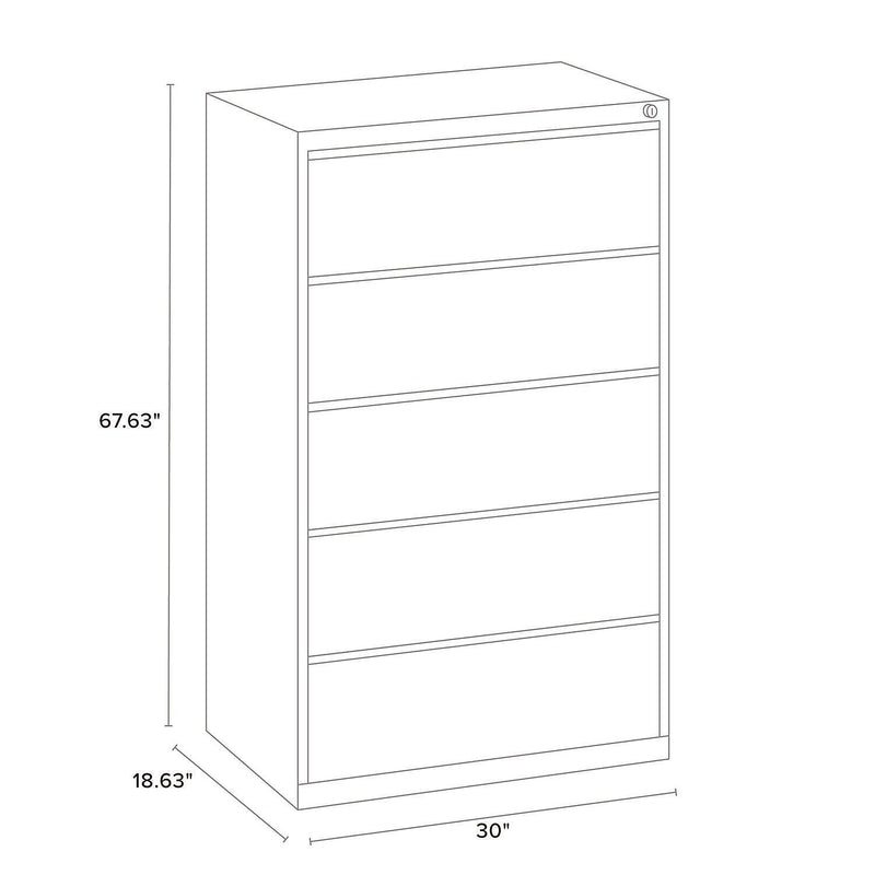 Alera Lateral Series Commercial 5-Drawer Lateral File Cabinet (26145)