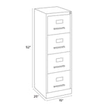 Alera Commercial 4-Drawer Vertical File Cabinet (26137)