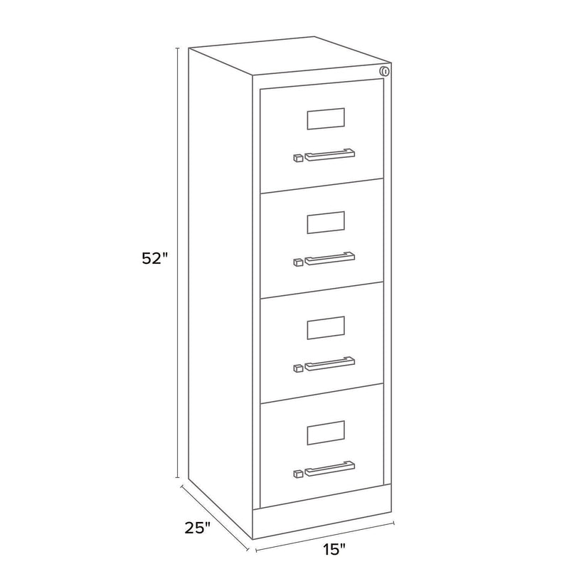 Alera Commercial 4-Drawer Vertical File Cabinet (26137)