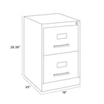 Alera Commercial 2-Drawer Vertical File Cabinet (26136)