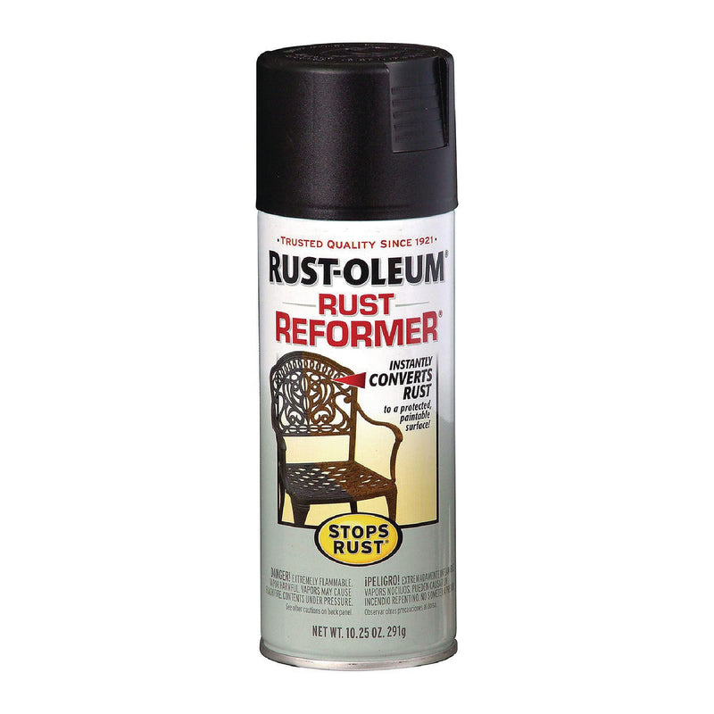 Rust-Oleum Stops Rust Reformer Spray, Black, 10.25 oz. Aerosol Can, 6/Carton (215215)