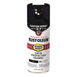 Rust-Oleum Stops Rust 5-in-1 Spray Paint, Satin Black, 12 oz. Aerosol Can (376869)