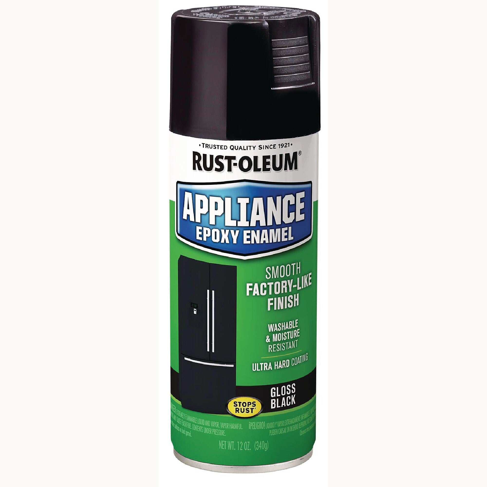 Rust-Oleum Specialty Appliance Epoxy Spray Paint, Gloss Black, 12 oz. Aerosol Can (7886830)