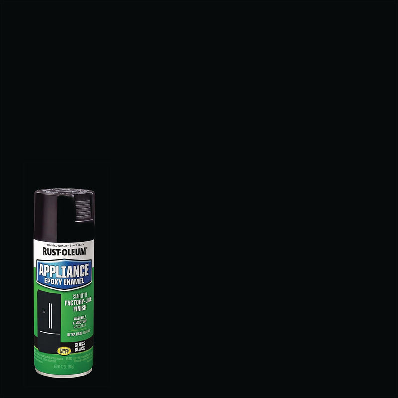 Rust-Oleum Specialty Appliance Epoxy Spray Paint, Gloss Black, 12 oz. Aerosol Can (7886830)