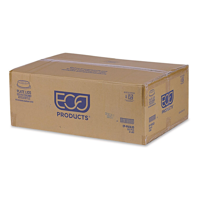 Eco-Products Round Plate Lids, 9", Plastic, Clear, 300/Carton (EP-P013LID)