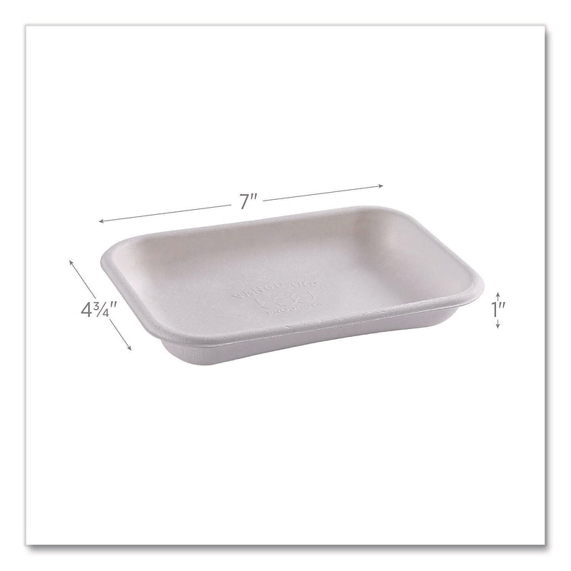 Eco-Products WorldView Vanguard Sugarcane Fiber Container, White, 400/Carton (EP-SCRC12NFA)