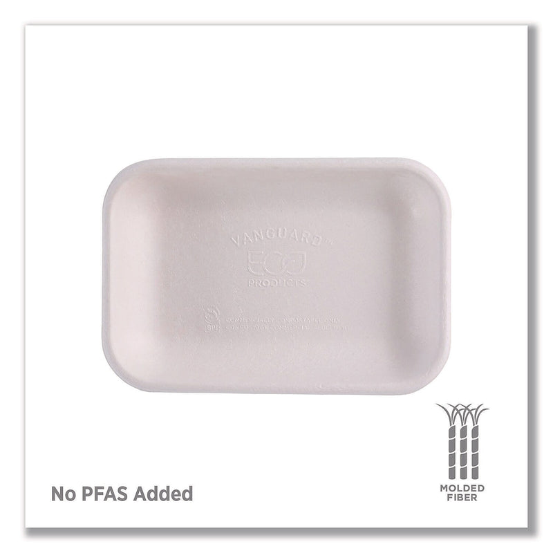 Eco-Products WorldView Vanguard Sugarcane Fiber Container, White, 400/Carton (EP-SCRC12NFA)