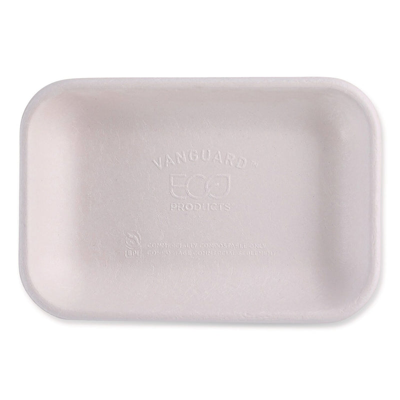 Eco-Products WorldView Vanguard Sugarcane Fiber Container, White, 400/Carton (EP-SCRC12NFA)