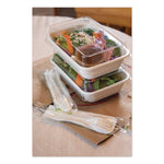 Eco-Products WorldView Vanguard Sugarcane Fiber Container, White, 400/Carton (EP-SCRC32NFA)