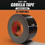 Gorilla Heavy Duty Duct Tape, 2.88" x 25 yds., Black (106425)
