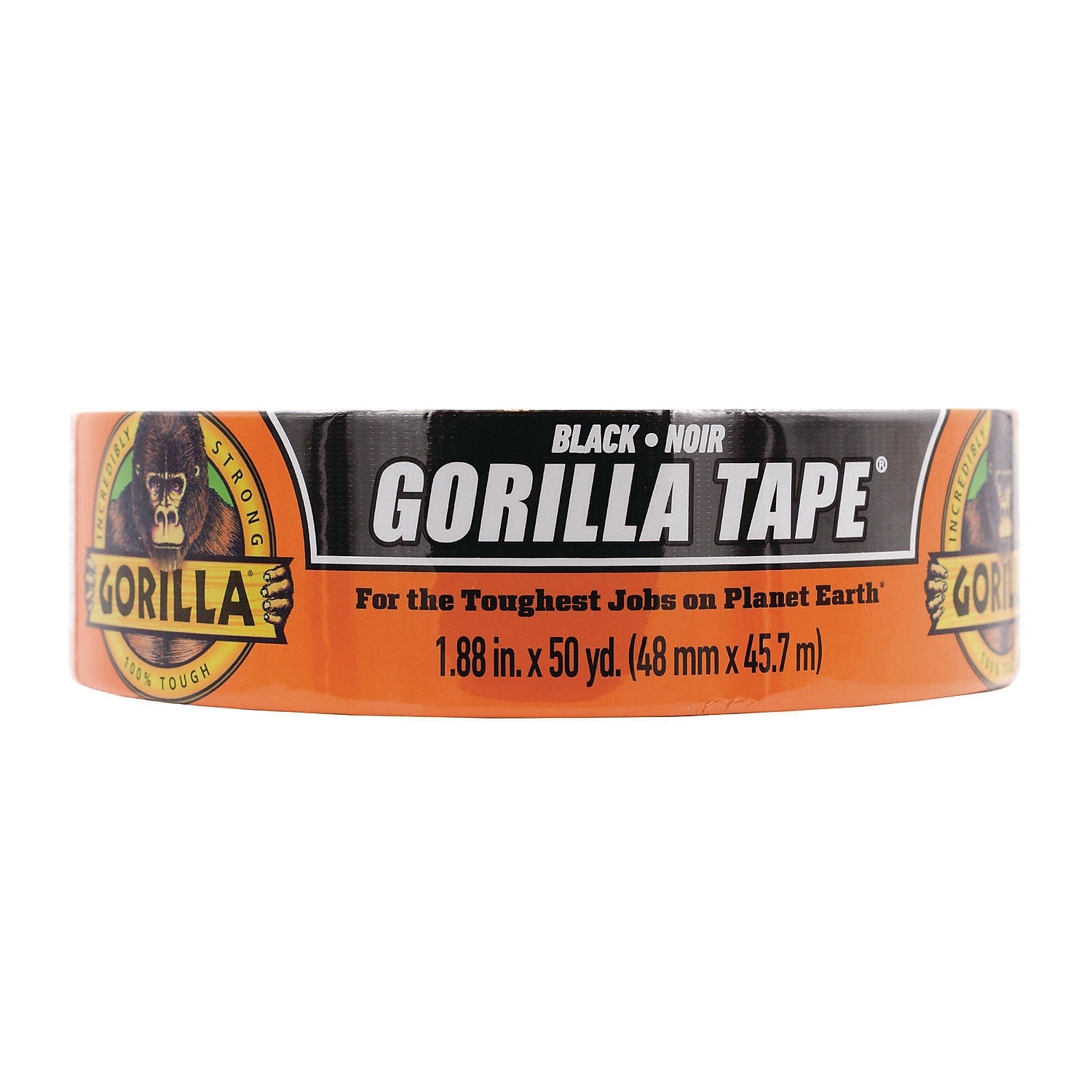 Gorilla Heavy Duty Duct Tape, 1.88" x 50 yds., Black (108084)
