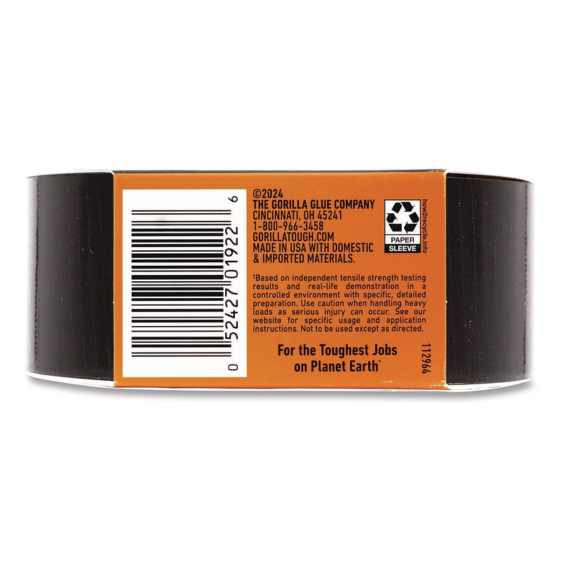 Gorilla Ultimate Heavy Duty Duct Tape, 1.88" x 20 yds., Black (113499)