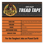 Gorilla Anti-Slip Safety Tape, 3" Core, 2" x 10 ft., Black (115944)