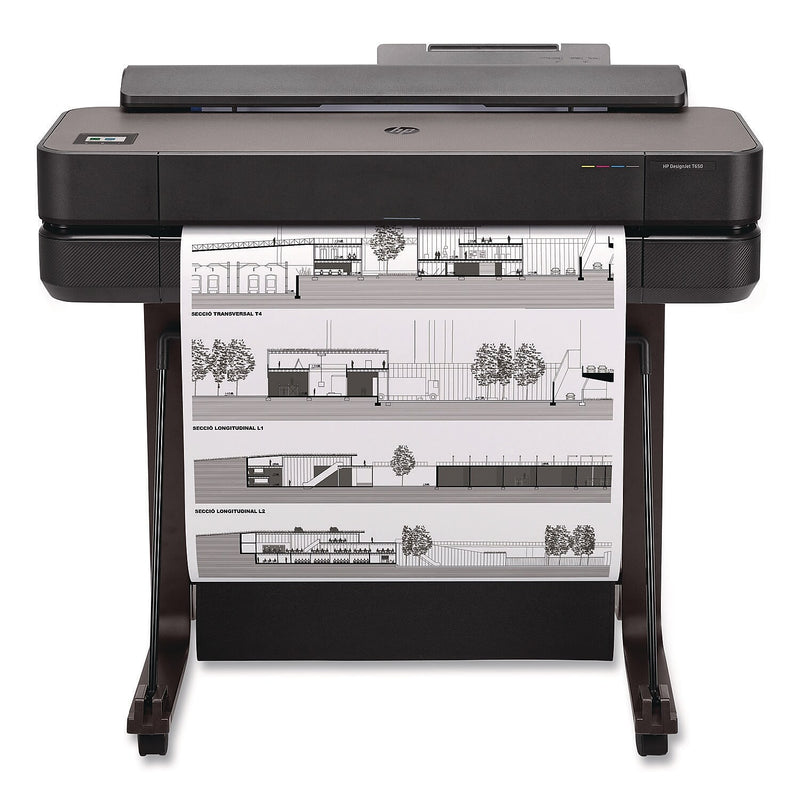 HP DesignJet T650 Wired Color Wide Format Print Only Inkjet Printer, Best for Office Only (HEW5HB08W)