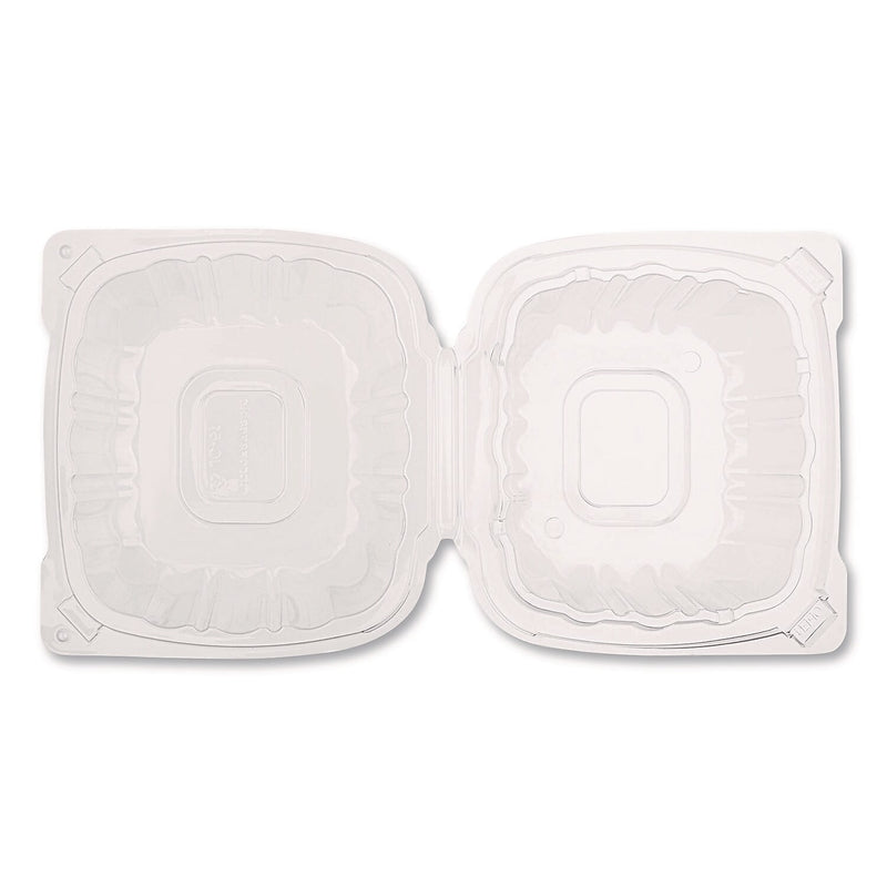 Karat Polypropylene Plastic Hinged Container, Clear, 50/Pack, 6 Packs/Carton (FP-HC66PP-1C)