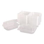 Karat Polypropylene Plastic Hinged Container, Clear, 125/Pack, 2 Packs/Carton (FP-HC96PP-1C)
