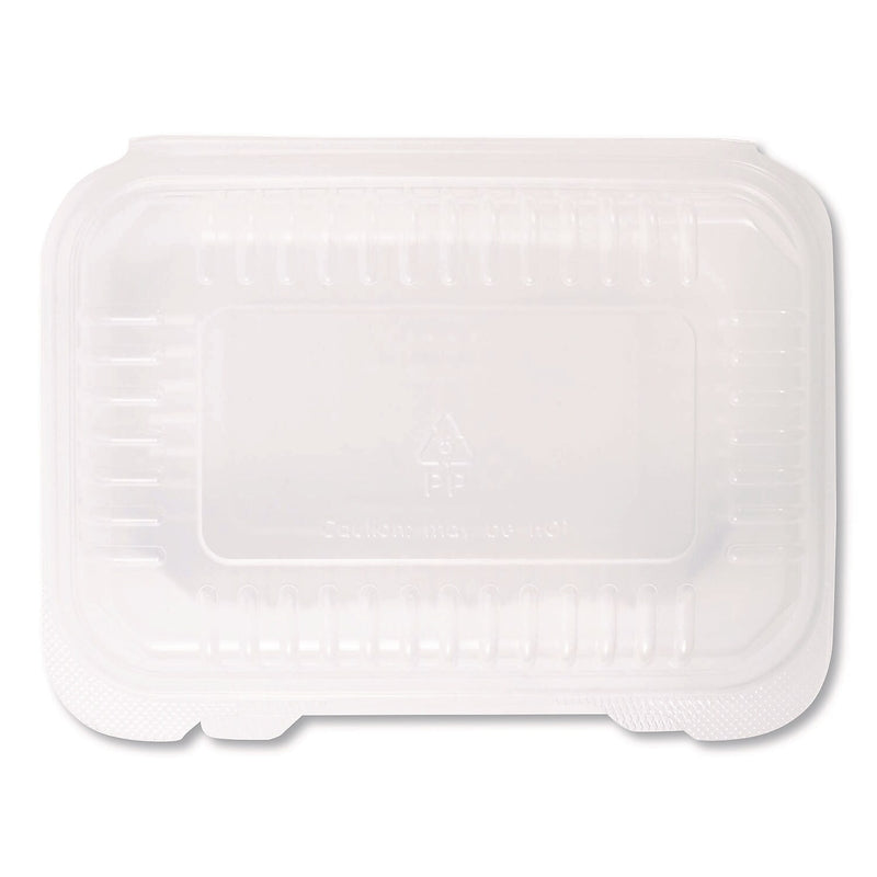 Karat Polypropylene Plastic Hinged Container, Clear, 125/Pack, 2 Packs/Carton (FP-HC96PP-1C)