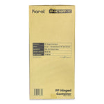 Karat Polypropylene Plastic Hinged Container, Clear, 125/Pack, 2 Packs/Carton (FP-HC96PP-1C)