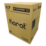 Karat Polypropylene Plastic Hinged Container, Clear, 50/Pack, 4 Packs/Carton (FP-HC99PP-1C)
