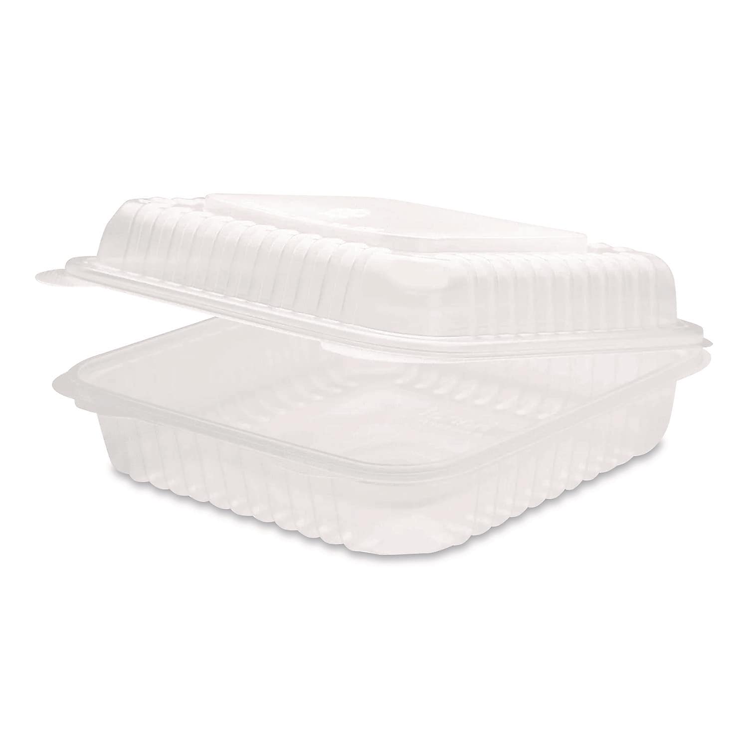 Karat Polypropylene Plastic Hinged Container, Clear, 50/Pack, 4 Packs/Carton (FP-HC99PP-1C)