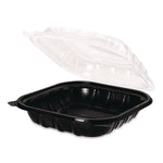 Karat Polypropylene Plastic Hinged Container, Black/Clear, 50/Pack, 3 Packs/Carton (FP-PHC99PP-1C)