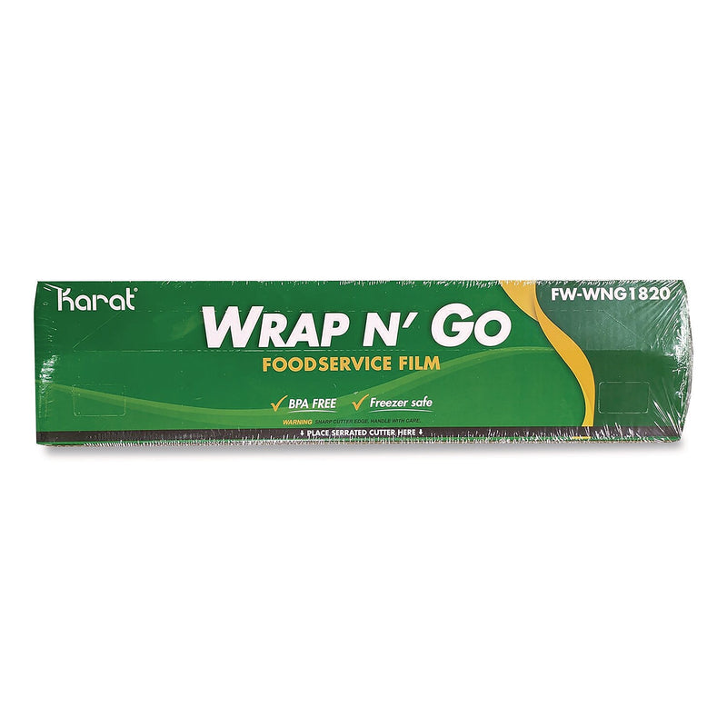 Karat Plastic Food Wrap, 18" x 2000', 3/Carton (FW-WNG1820)