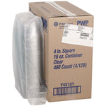 Pactiv Evergreen PET Plastic Container, Clear, 480/Carton (4S18Y)