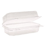 Pactiv Evergreen Plastic Hoagie Hinged Lid Container, Clear, 220/Carton (YCASH3011UCH)