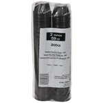 Pactiv Evergreen 2 oz. Portion Cup, Black, Plastic, 2,400/Carton (YSPP200EA)