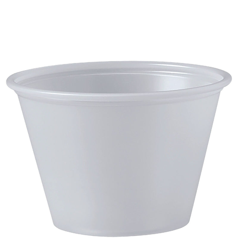 SOLO 2.5 oz. Portion Containers, Translucent, Plastic, 2,500/Carton (P250N)