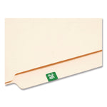Smead Yearly End Tab File Folder Labels, 0.5" x 1", Green, 25/Sheet, 10 Sheets/Pack (67926)