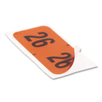 Smead Yearly End Tab File Folder Labels, 0.75" x 1.5", Orange, 500/Roll (68326)