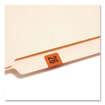 Smead Yearly End Tab File Folder Labels, 0.75" x 1.5", Orange, 500/Roll (68326)