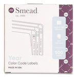 Smead Yearly End Tab File Folder Labels, 0.75" x 1.5", Orange, 500/Roll (68326)
