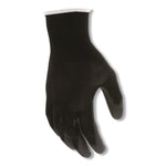 MCR Safety Polyurethane Coated Cut Protection Polyester Gloves, Large, 13 Gauge, Black, 12 Pairs (B96699L)