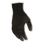 MCR Safety Polyurethane Coated Cut Protection Polyester Gloves, Small, 13 Gauge, Black, 12 Pairs (B96699S)