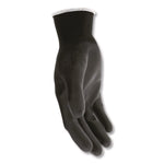 MCR Safety Polyurethane Coated Cut Protection Polyester Gloves, Small, 13 Gauge, Black, 12 Pairs (B96699S)