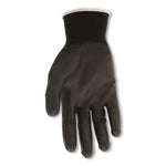 MCR Safety Polyurethane Coated Cut Protection Polyester Gloves, XL, 13 Gauge, Black, 12 Pairs (B96699XL)