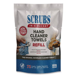 SCRUBS Hand Cleaner Towels Refill, 10" x 12", 72 Towels/Pack, 6 Packs/Carton (42270)