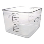 Rubbermaid Commercial Square Storage Containers, 12 qt. (FG631200CLR)