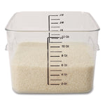 Rubbermaid Commercial Square Storage Containers, 12 qt. (FG631200CLR)