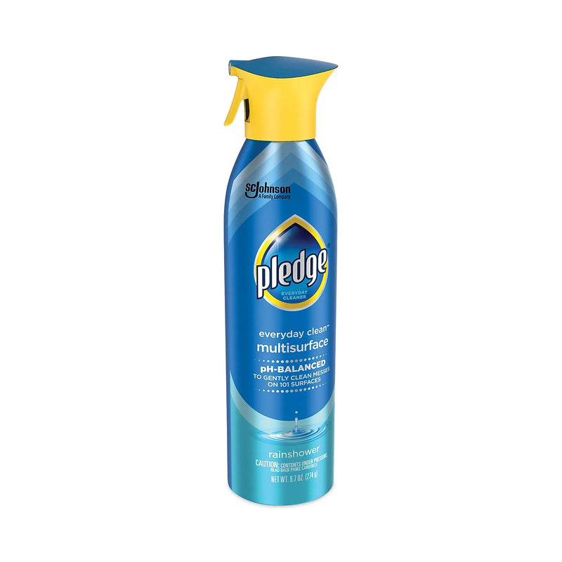 Pledge Multi-Surface Everyday Cleaner, Rainshower Scent, 9.7 oz., 6/Carton (336275)