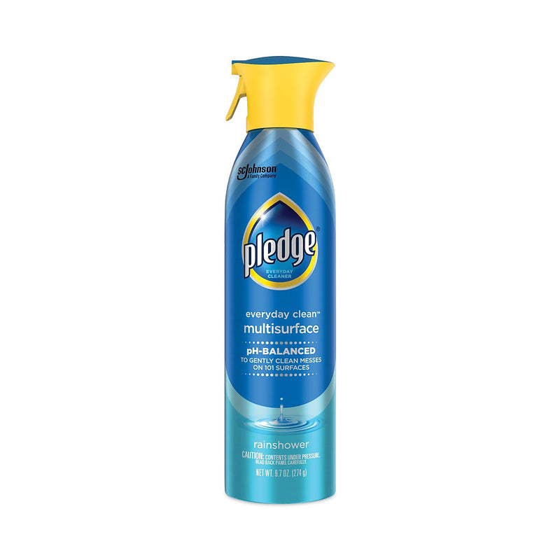 Pledge Multi-Surface Everyday Cleaner, Rainshower Scent, 9.7 oz., 6/Carton (336275)