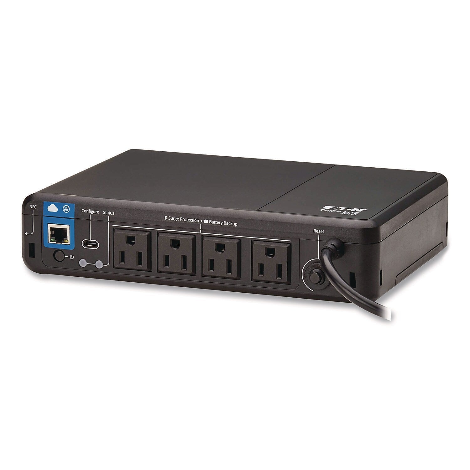 Tripp Lite by Eaton Standby Cloud-Connected UPS with Remote Monitoring, 4 Outlets, 600 VA, 190 J (BC600RNC)