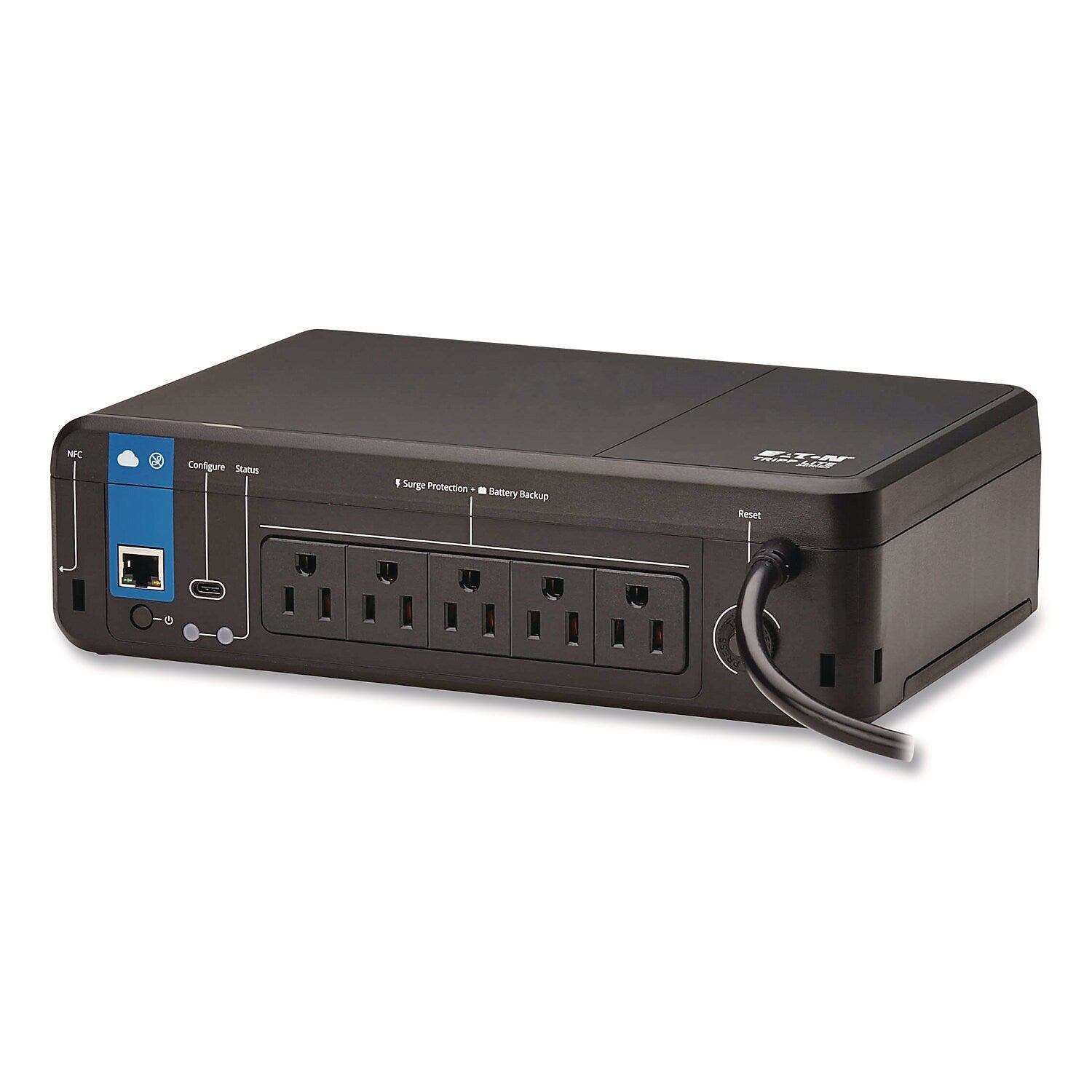 Tripp Lite by Eaton Standby Cloud-Connected UPS with Remote Monitoring, 5 Outlets, 850 VA, 190 J (BC850RNC)