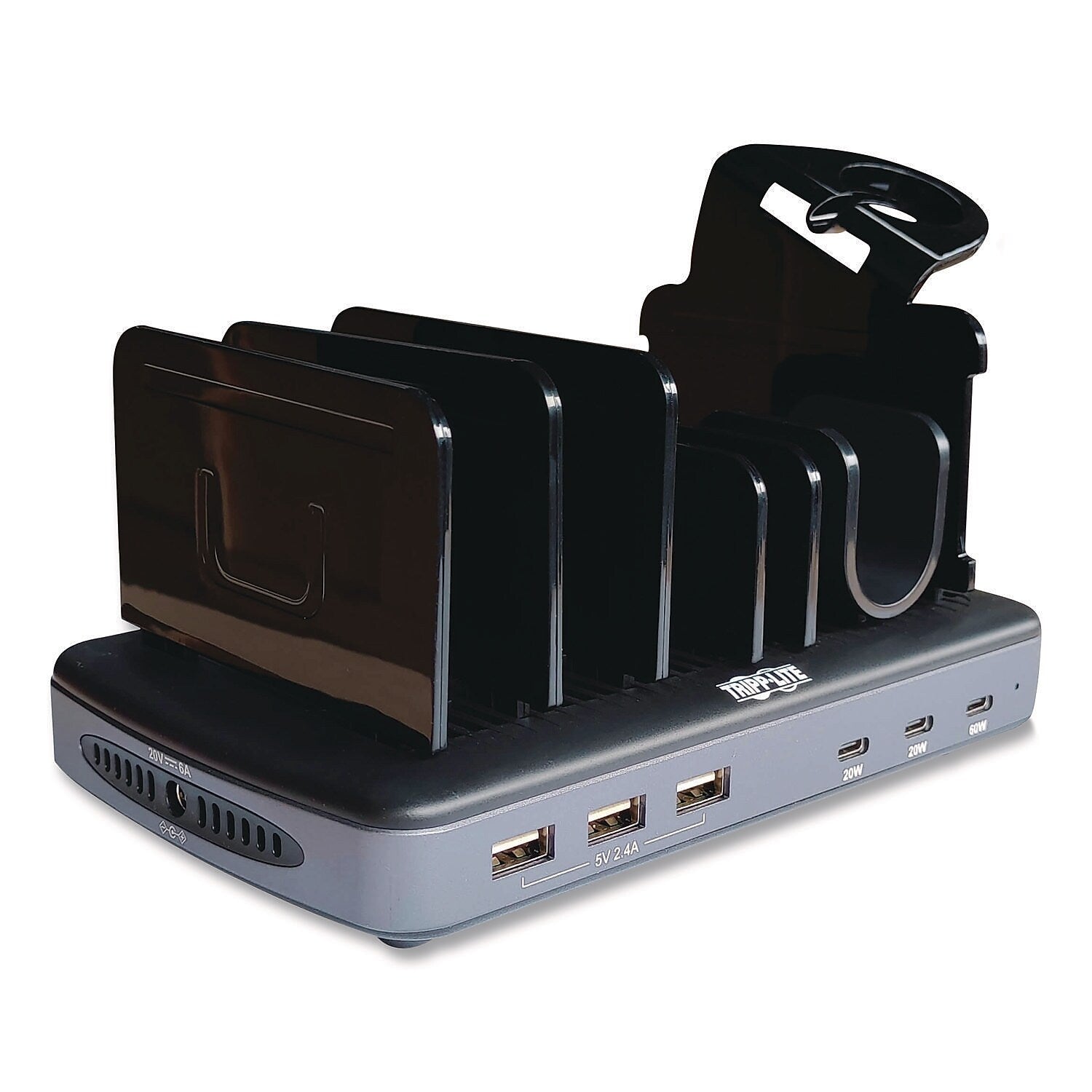 Tripp Lite Charging Station for Multiple Brands, 120W, Black (U280006C3AST)